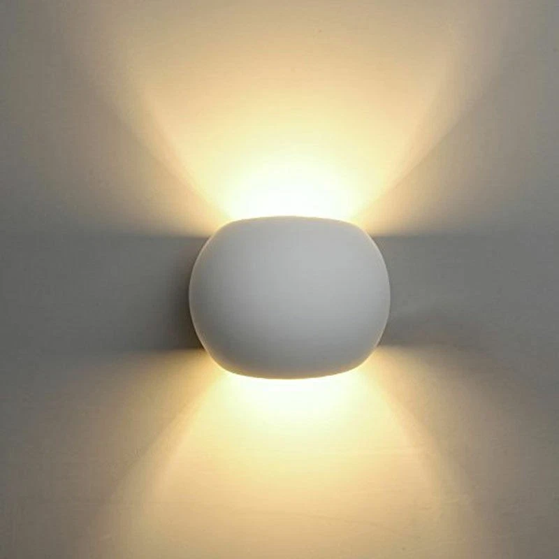 Aplique De Pared De Yeso Redondo Doble Emisión G9 Pintable IP20 E07 - Imagen 1 de 1