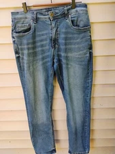 The Perfect Jean NYC Jeans Mens 35x32 Blue Athletic Fit Stretch Medium Wash