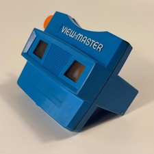 View-Master 3-D Viewer Model G Blue w Orange Round Advance Lever