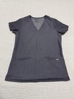 FIGS Technical Collection Casma grey scrub tops.  Set of 2. XS.👩‍⚕️🧑‍⚕️ — photo 2