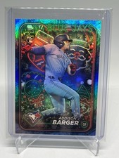 2024 Topps Holiday Blue Metallic Tree Addison Barger RC Toronto Blue Jays #H181