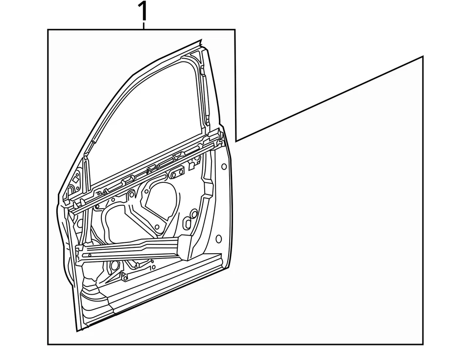 Chevrolet Malibu 2013-2016 panel puerta delantera izquierda conductor 22953624 Foto 4 de 4