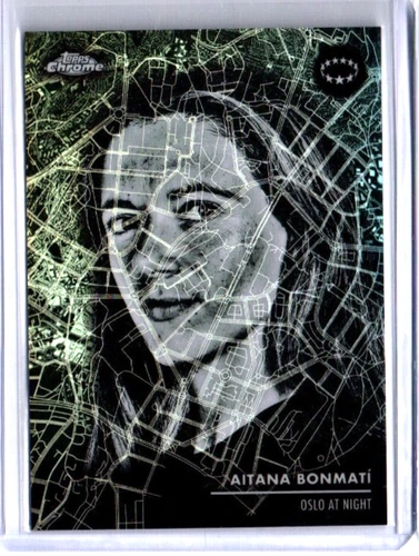 2025-26 TOPPS CHROME UEFA WOMEN'S AITANA BONMATI OSLO AT NIGHT # OAN-6 SSP