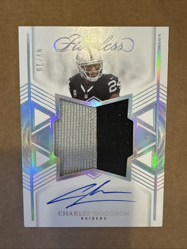 2025 Flawless Star Swatch Patch Auto Charles Woodson /20