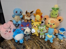 Pokemon Plush Lot Some New W/DVD