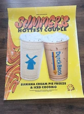 2023 Summer Dutch Bros Advertisement Poster Ft. Banan Cream Pie & Iced Cocomo