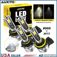 H11 9005 LED Headlight High Low Beam Combo Bulbs 6500K Super Bright 120000LM