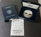 2001 W Proof $1 American Silver Eagle Dollar