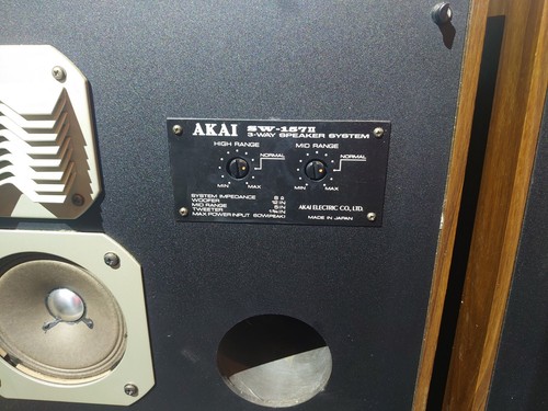 Altavoces de 3 vías AKAI SW-157 II, ultra raros - Imagen 4 de 12