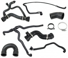 Radiator Coolant Water Hose Kit 7 Hoses REIN for BMW E60 525i 530i 2006-20...