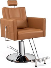 Reclining Barber Chair Hydraulic Salon Chair Hair Styling Beauty Tattoo Station