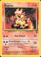 Pokemon Magmar 51/130 Uncommon Base Set 2 Lightly Played