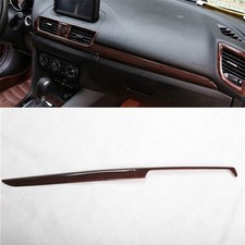For Mazda 3 Axela 2014-16 Abs Rad Wood Inner Dashboard Co-pilot Strip Panel Trim