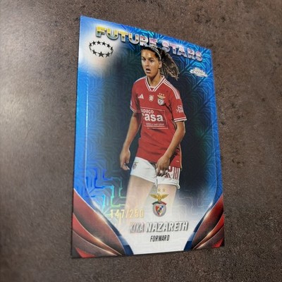 2023-24 Topps Chrome Uefa Women's - Kika Nazareth #96 Blue Mojo Refractor /250