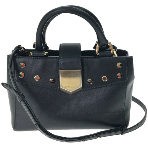Jimmy Choo Lockett Tote S 2Way Bag Leather Black
