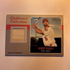 Albert Pujols 2019 Topps Heritage High Number Clubhouse Collection Relic Angels