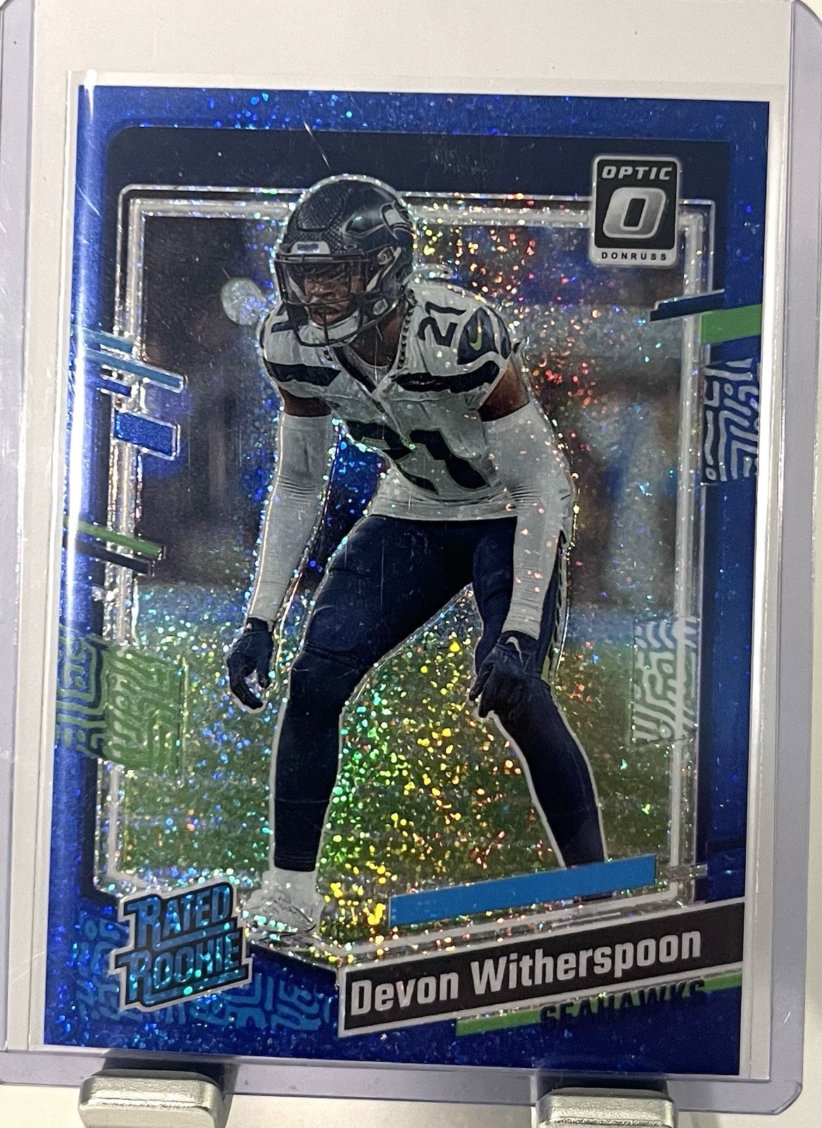 2023 Panini Donruss Optic - Rated Rookie Devon Witherspoon #292 Blue Glitter SP
