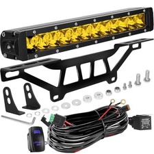 Maverick X3 Shock Tower Light Bar with Mount Bracket and Rocker Switch Yellow