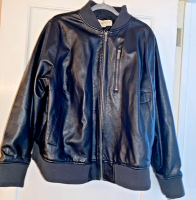AVA VIV FAUX LEATHER Women's Bomber Jacket 2X