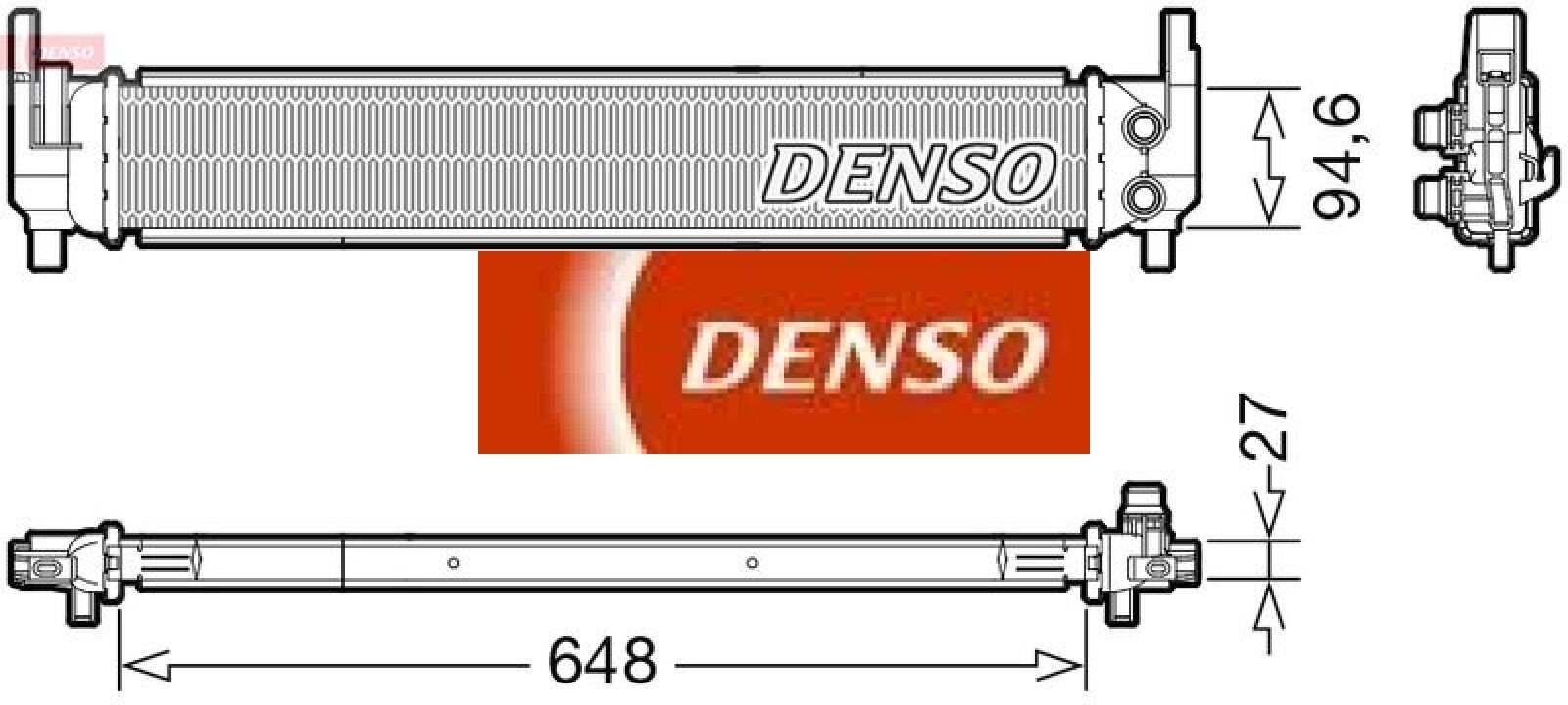 Denso Kühler, Motorkühlung Größe 27.0 Drm02042 - Bild 4