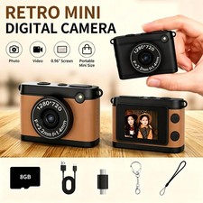Mini Retro Camera for Kids Digital HD Photo Camera Portable Pocket Vlogging Cam