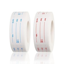 2 Rolls 1000 Pieces Removable Food Labels, 1 x 2 Inch Date Stickers for Freez...