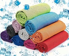2 Pack Ice Cold Instant Cooling Towel Running Jogging Gym Chilly Pad Sports Yoga
