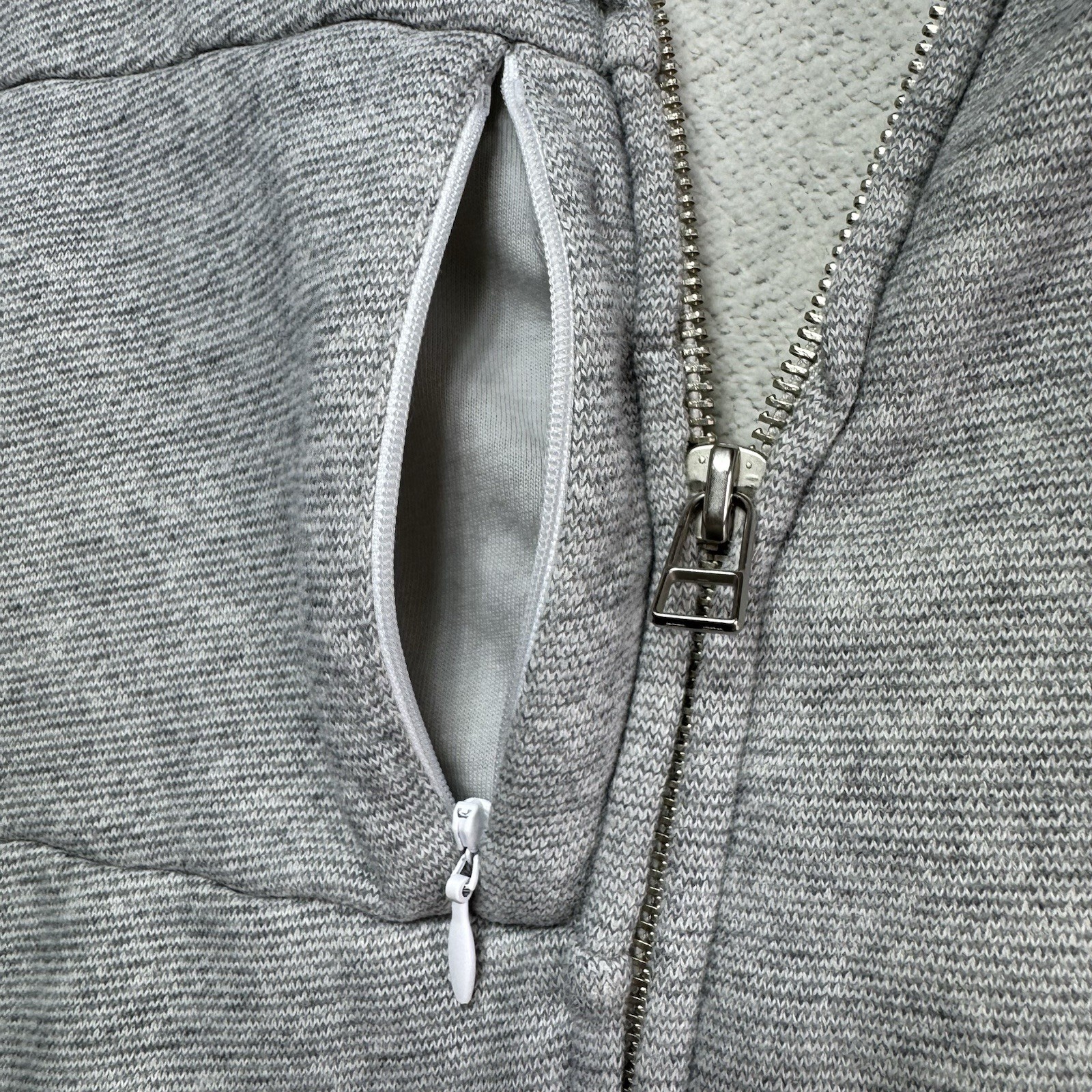 Tesla Zip Jacket Size Medium Gray Embroidered Log… - image 7