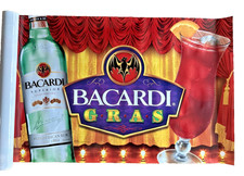 Bacardi Gras Vinyl Poster Banner Rum Bar Adve...