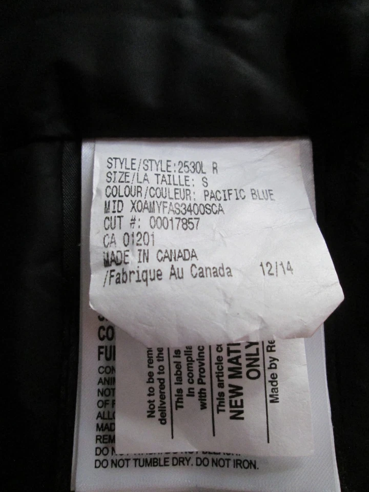 Chaqueta Abrigo Parka Azul Montebello CANADA GOOSE Para Mujer Talla S Sin Borde de Piel 2530L Foto 4 de 4