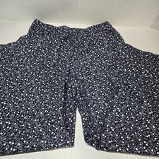 Gap Women's Ditsy Floral Sleep Lounge Pajama Pants Black Size S