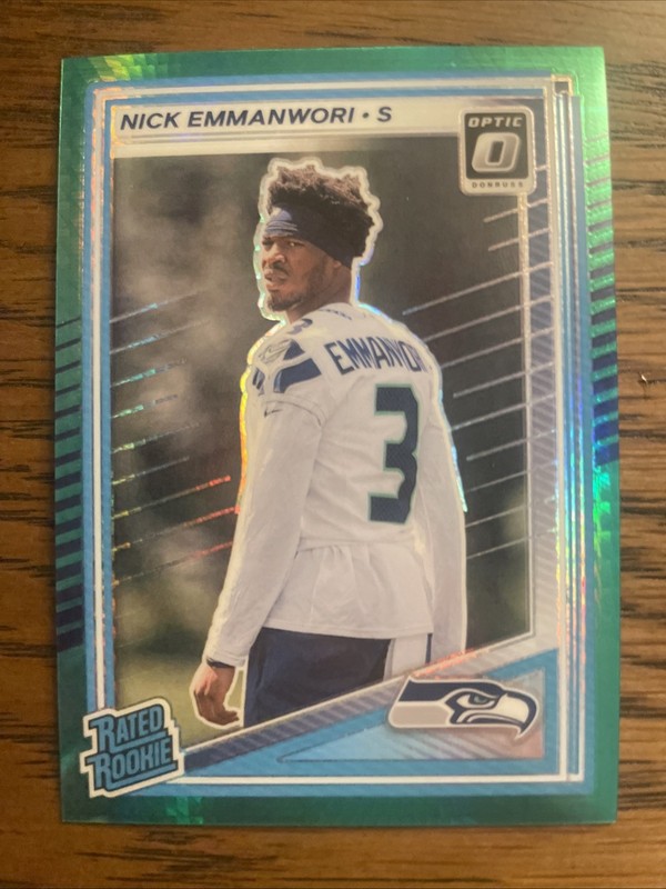 2025 Donruss Optic Green Hyper Nick Emmanwori Rated Rookie Seahawks #277 RC