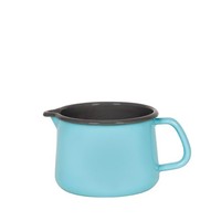 Riess Nouvelle Kristallblau Schnabeltopf Ø12Cm 1 Liter Emaille Induktion