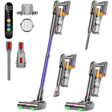Cordless Vacuum Cleaner, 650W 55KPA 70Mins Vacuum Cleaners for Home, Stick Va...