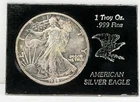 1989 $1 American Silver Eagle 1 oz .999 Fine Troy Ounce Bullion BU Coin Toning