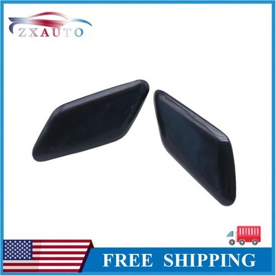 1 Pair Front LH & RH Headlight Washer Spray Jet Cover For Volvo C30 2010-2013