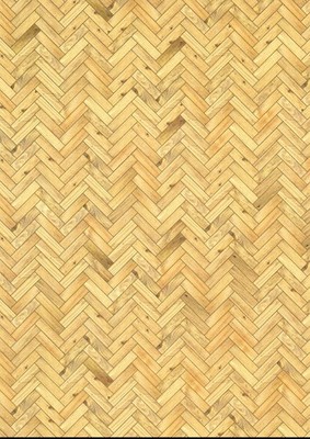 Dollhouse Parquet Wood Flooring Paper Card Light Wood 1:12 Scale Miniature