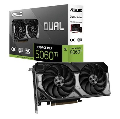 ASUS DUAL GeForce RTX 5060 Ti OC DUAL-RTX5060TI-O16G 16GB GDDR7 Grafikkarte