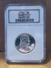 1956 Franklin Half Dollar Proof NGC PF 67 CAMEO PR 67 CAM Frosty Silver Coin 50C