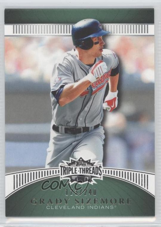 2010 Topps Triple Threads Emerald 123/240 Grady Sizemore #76 4p7