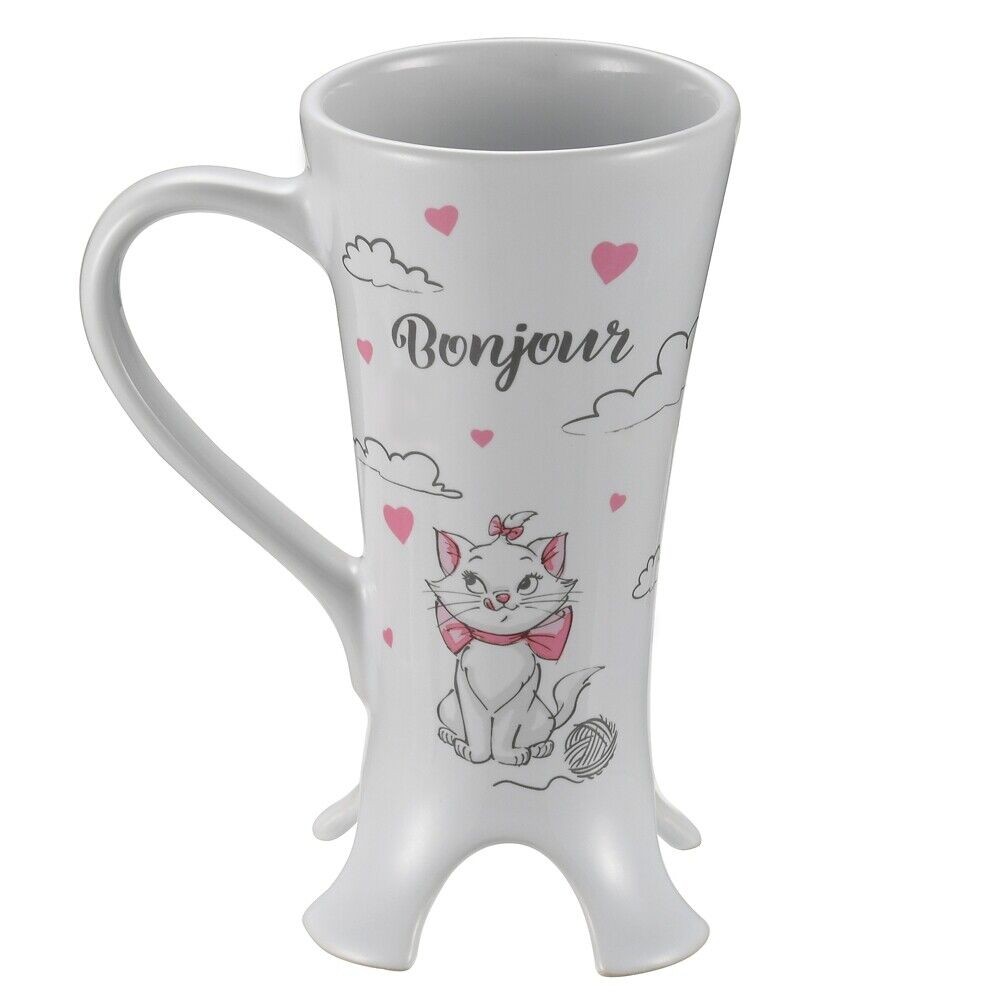 Taza de cerámica de la Torre Eiffel de Marie Los Aristogatos de Disney...