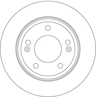 Disques de frein TRW DF6937 en acier carbone haute résistance pour Hyundai