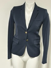 J. CREW NAVY BLUE TWO BUTTON LINED BLAZER SIZE 00