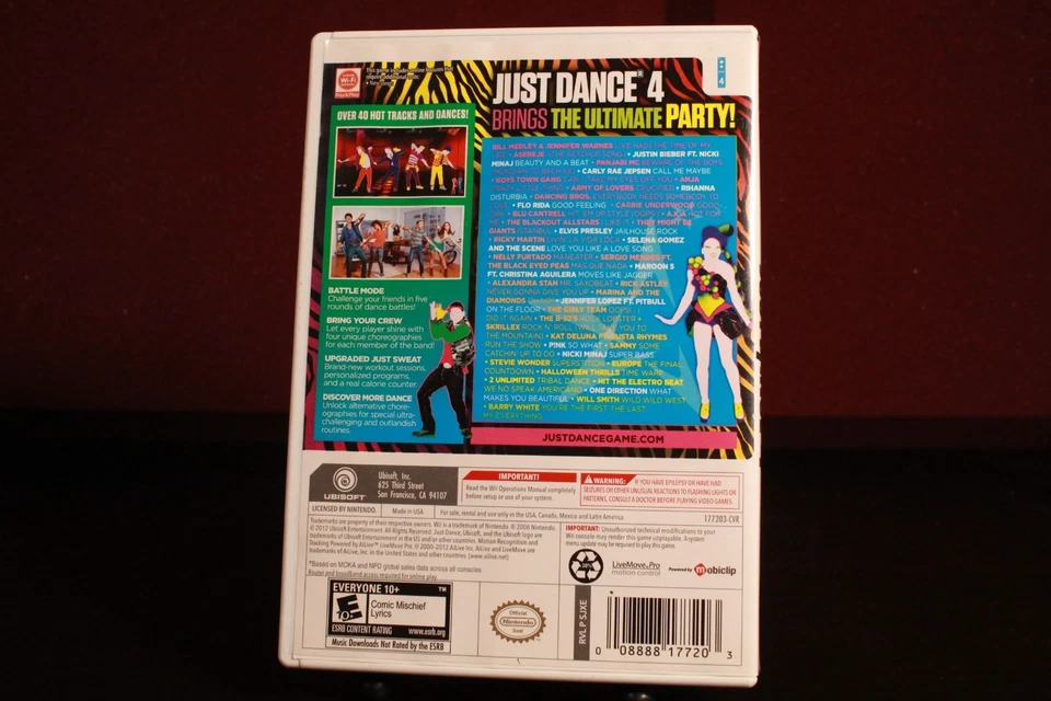Just Dance 4 (Nintendo Wii) CIB - Image 2 of 4