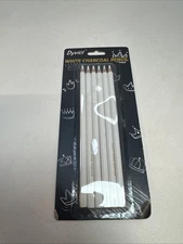 6 White Charcoal Pencils – Highlight Shade & Blend for Sketching