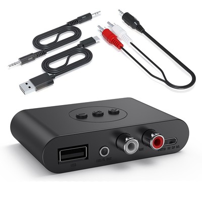 Bluetooth 5.3 Audio-Receiver NFC USB U Disk  3,5 mm AUX USB Stereo Musik  A4571