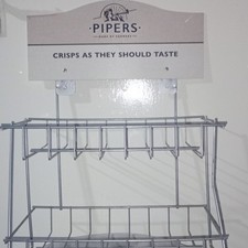 Pipers Crisps Wire Countertop Display Stand Multi-Tier Retail Rack