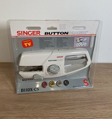 Singer Vintage Button Magic B110X-CS Handnähmaschine mit Anleitung