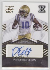 2021 Leaf Ultimate Draft Gold /50 Demetric Felton #BA-DF2 Auto 9r9
