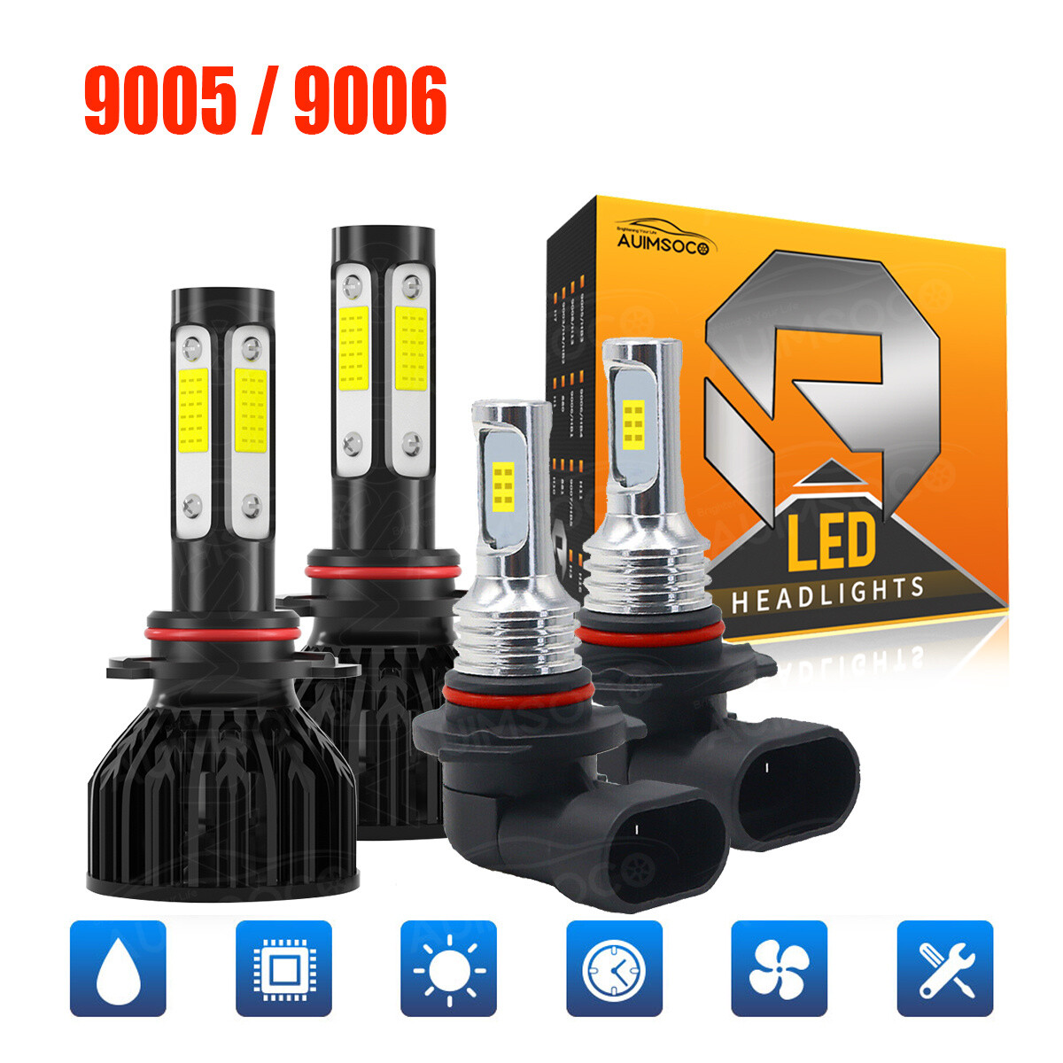 For MACK Vision CX CXN Truck 1998-2015 LED 9005+9006 Headlights